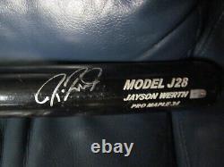 Jayson Werth Signed Game Used Max Baseball Bat MLB Certified