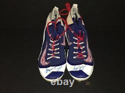 Jeimer Candelario Chicago Cubs Signed 2016 Game Used Cleats Spikes Tigers C