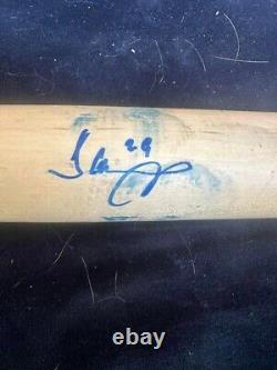 Jeimer candelario game used autographed bat (Rookie Year)