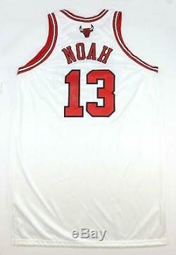Joakim Noah 2007-08 Rookie Chicago Bulls Game Used Worn Signed Home Jersey Jsa