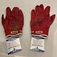 Joey Votto Cincinnati Reds Game Used Batting Gloves Signed Beckett Authenticated