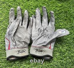 Joey Votto Cincinnati Reds Game Used Batting Gloves Signed PSA Authenticated