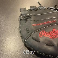 Joey Votto Cincinnati Reds Game Used Fielding Glove 2015 Signed PSA LOA