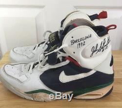 John Stockton Signed Dream Team Olympic Game Used Barcelona 1992 Shoes Auto