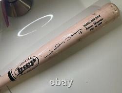 Johnny Damon Game Used and Signed Bat Mothers Day 2009 Pink