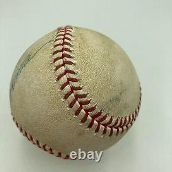 Jorge Posada Signed Game Used Baseball From Jersey Retirement Game Steiner COA