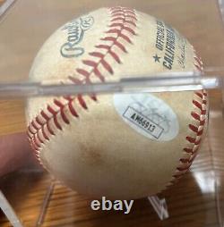 Jose Altuve signed game used minor league ball. Great condition