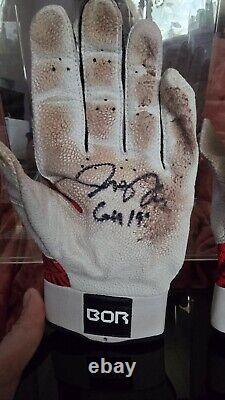 Josh Donaldson Game Used and Autographed Batting Gloves