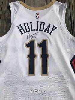 Jrue Holiday New Orleans Pelicans Game Used Issued Nike Pro Cut Signed Jersey