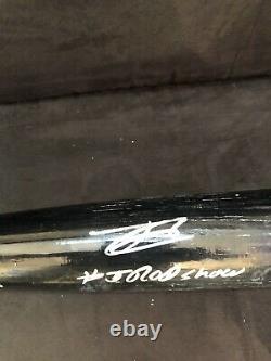 Julio Rodriguez Signed Game-Used UnCracked Louisville Slugger Baseball Bat (JSA)
