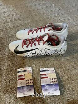 Justin Fields Ohio State Football Cleats Game Used And Signed JSA