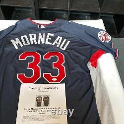 Justin Morneau Signed Game Used 2009 All Star Game Jersey JSA COA