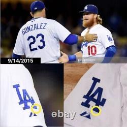 Justin Turner Los Angeles Dodgers Game Used Worn Jersey Photo Matched Signed