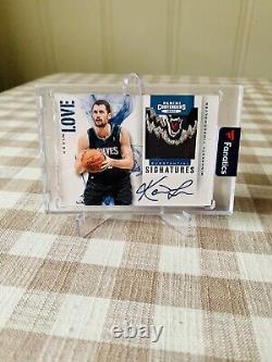 KEVIN LOVE 2012-13 PANINI Contenders GameUsed Timberwolves LOGO Patch Auto /10