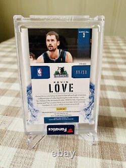 KEVIN LOVE 2012-13 PANINI Contenders GameUsed Timberwolves LOGO Patch Auto /10