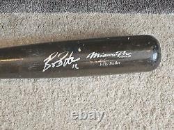 Kansas city royals billy butler game used signed BROKEN bat autographed gu kc Kc