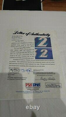 Karl Malone Champion 97 98 Autographed Game Issued Jersey double sign PSA/DNA