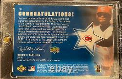 Ken Griffey Jr. 2001 Upper Deck Game Jersey Auto Sign On Card Mint Uda
