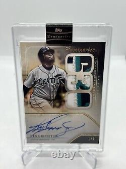 Ken Griffey Jr 2020 Topps Luminaries Autographed Game Used Patch TRUE 1/1 Sealed