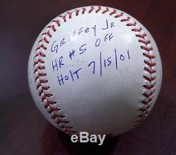 Ken Griffey Jr. #443 Home Run Game Used Signed Baseball 2001 Cincinnati Reds