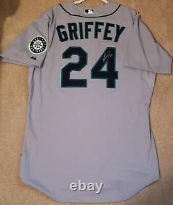 Ken Griffey Jr. Game Used Jersey Signed Auto Seattle Mariners 2010
