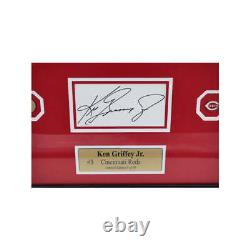 Ken Griffey Jr. Reds Autographed Signed Game-Used Bat Collage LE #8/99 (JSA COA)