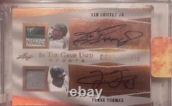 Ken Griffey Jr. /frank Thomas Dual Patch Auto (game Worn) 1/3