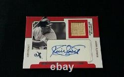 Kirby Puckett 2004 Fleer eX Game Used Bat and Auto Card