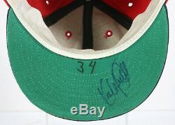 Kirby Puckett MID 80's Signed Twins Game Used Hat Cap Rookie Era Psa Loa
