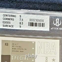 Kobe Bryant AUTO SP Game Used Special Significance #KB Graded BGS 8 NM-MT 41/50