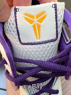 Kobe Bryant Dual Signed Autographed Game Used Worn Nike Kobe IV Shoes Full LOA