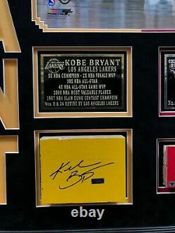 Kobe Bryant Michael Jordan Signed/Framed Game Used Floor Lakers/Bulls UDA/Panini