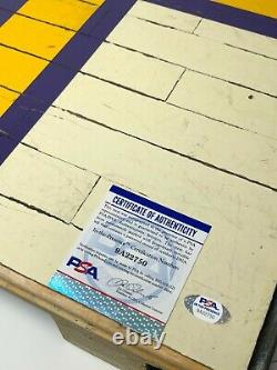Kobe Bryant Shaquille O'Neal Signed Game Used Lakers Floor Piece Panini/PSA