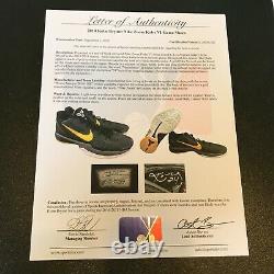 Kobe Bryant Signed 2010 Game Used Sneakers Shoes PSA DNA & Sports Investors COA