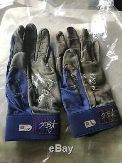 Kris Bryant Game Used Autographed Batting Gloves! Fanatics Authentic