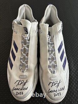 Kris Bryant Game Used Colorado Rockies 2023 Signed Autographed Cleats JSA LOA