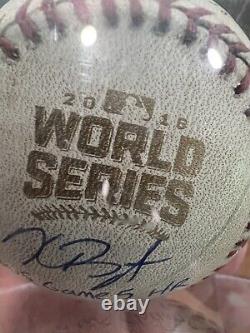 Kris Bryant Signed Game Used 2016 World Series Ball Ticket Game 5 Psa Fanatics