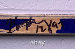 Kris King signed autographed game used hockey stick 17425