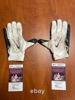 Kyle Juszczyk Signed Game Used Autographed San Francisco 49ers Gloves JSA COA