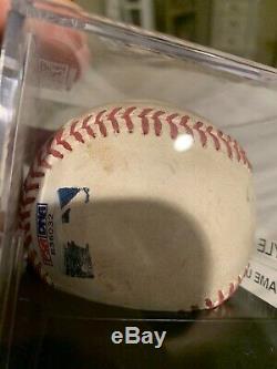 Kyle Schwarber Cubs Autographed Game Used Mlb Debut Baseball 6/16/2015 Mlb/psa