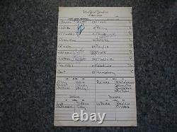 LOOK New York Yankees Game Used Lineup Card AUTOGRAPHED Munson Pinella Rizzuto