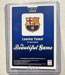 Lamine Yamal 2023-24 Panini Donruss Beautiful Game Auto FC Barcelona Rookie