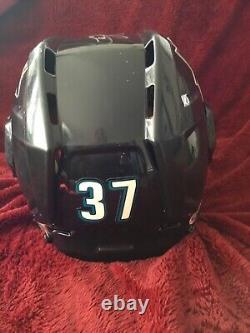 Logan Couture signed, Game Used AHL Helmet SHARKS