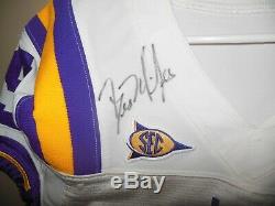 Lsu Tigers Les Miles Autographed Game Used Football Jersey /sugar Bowl Patch
