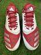 Luis Castillo Cincinnati Reds Game Used Worn Cleats Red 2021 Signed