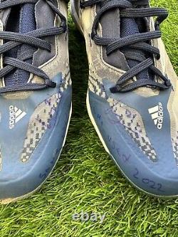 Luis Castillo Seattle Mariners Game Used Worn Cleats 2022 Signed LOA Auto
