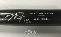 MIKE TROUT Signed Game Used 2018 Old Hickory Baseball Bat Anderson Authentic