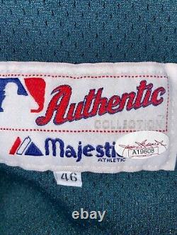 Majestic Fred McGriff Signed Tampa Bay Rays Game Used Batting Practice Jersey