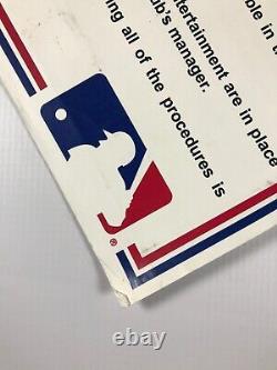 Major League Baseball Game Used Pace of Game Clubhouse Locker Room Sign