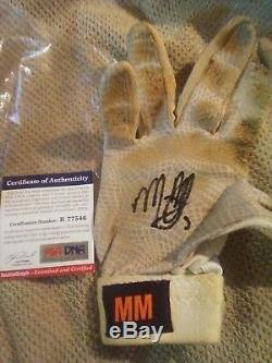 Manny Machado Game Used Autographed Auto Batting Glove PSA/DNA Certified